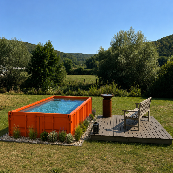Ferienwohnungen-aus-dem-Besonderen-Burgund-Domaine-Pont-Roche-Mini-Pool-Container